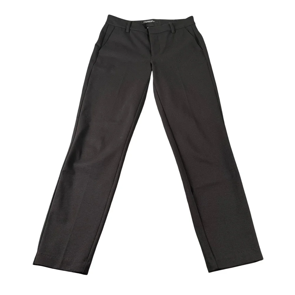 Liverpool Los Angeles Kelsey Black Knit Slim Straight Leg Trousers Size‎ 2 26